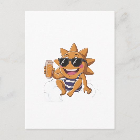 Hello summer  briefkaart (Voorkant)