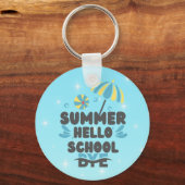 Hello Summer Bye School Acrylic Keychain (Voorkant)