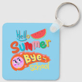 Hello Summer Bye School Art Sleutelhanger (Achterkant)