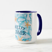 Hello Summer Custom Photo Mug (Devant droit)