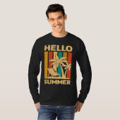 Hello Summer Feeling Tropical Beach Summer Vacatio T-shirt (Voorkant volledig)