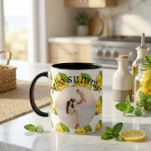 Hello Summer Lemon Custom Photo Mug Gift