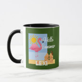 Hello Summer Pink Flamant rose Design - Combo Mug (Gauche)