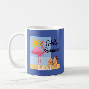 Hello Summer Rose Flamant rose Design - Mug classi