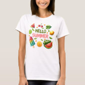 Hello summer t-shirt (Voorkant)