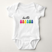 Hello Summer Vacation Ice Cream Popsicle Ice Lolly Romper (Voorkant)