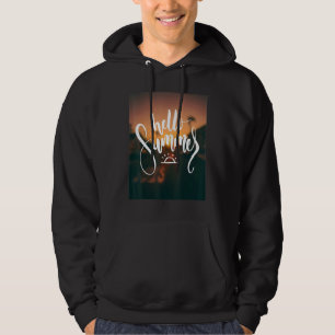 Hello Summer Vacation Ice Cream Sun Beach Men Kids Hoodie