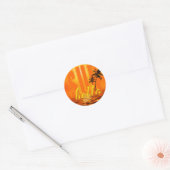 Hello Sun Travel Ronde Sticker (Envelop)
