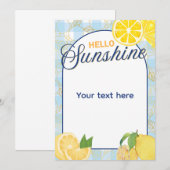 Hello Sunshine  Kaart (Voorkant / Achterkant)