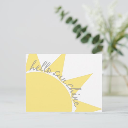 hello sunshire carte postale (Debout devant)