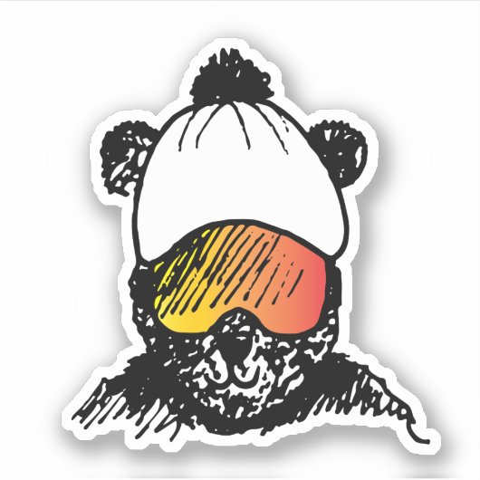 Hello There Bear - Sticker (Devant)