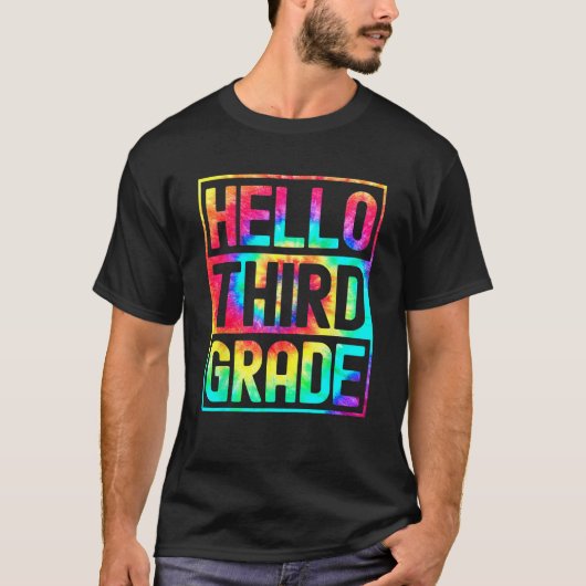 Hello Third Grade Back to School 3rd Grade Teacher T-shirt (Voorkant)