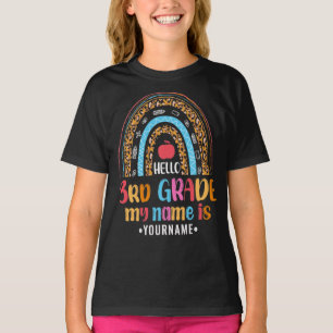 Hello Third Grade My Name is..Back to School Gift T-shirt
