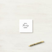 Hello thirty birthday name simple minimal elegant  post-it® notes (Op bureau)