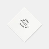 Hello thirty birthday name simple minimal elegant  servet (Hoek)