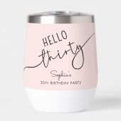 Hello Thirty Modern Script 30th Birthday  (Avant)