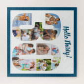 Hello Thirty Photo Collage 30th Birthday Square Legpuzzel (Horizontaal)