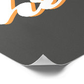 hello typographie mot art poster (Coin)