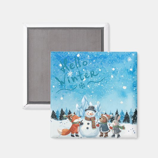 Hello Winter Magnet (Recto/Verso)