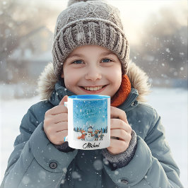 Hello Winter Personalized Mug Mok