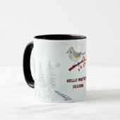 Hello Winter Season Mug – Cozy Hot Cocoa & Snow  (Devant gauche)