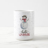 "Hello Winter" Snowman mug (Centre)