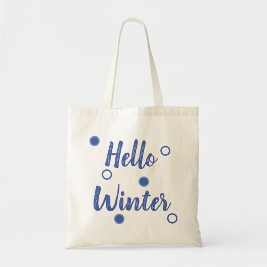 Hello Winter Tote Bag (Voorkant)