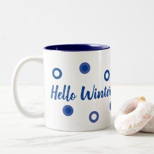 Hello Winter Tweekleurige Koffiemok