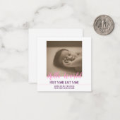 Hello World - faire-part de naissance avec photo (Devant/Arrière en situation)