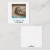 Hello World - faire-part de naissance avec photo (Devant / Derrière)