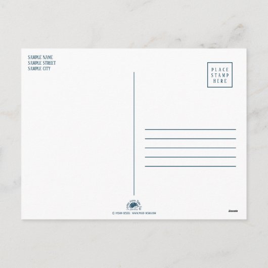 Hello World - faire-part de naissance avec photo (Dos)