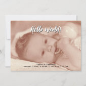 Hello World Your Text and Baby Modèle photo (Devant)