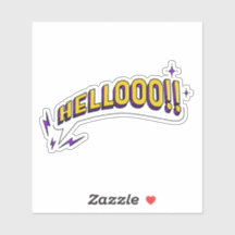 HELLOOO ! ! Autocollant