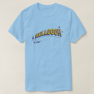 HELLOOO! T-shirt - blauw