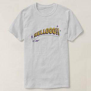 HELLOOO! T-Shirt - Grijs