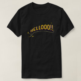 HELLOOO! T-shirt - zwart