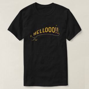 HELLOOO! T-shirt - zwart