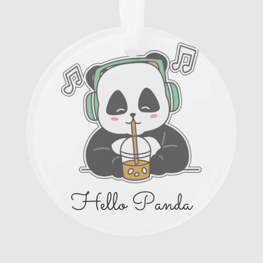 #HelloPandaAcryliqueOrnament (dos)