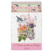 hellosusan Designs Calendrier 12 mois 2026 (Protection)