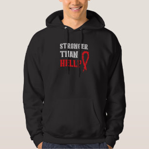 Hellp Syndrom Preeclampsia Awareness Red Ribbon Su Hoodie