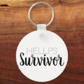 Hellp Syndrome Survivor Sleutelhanger Black (Voorkant)