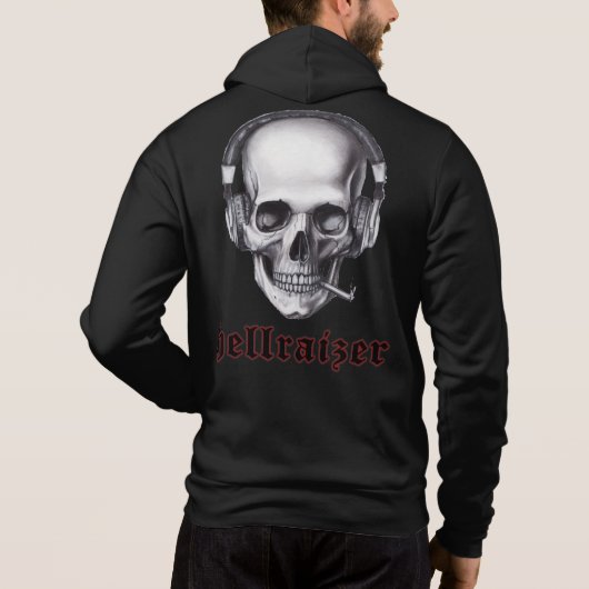 HellRaizer Fumer Sweat - shirt à capuche crâne (Dos)
