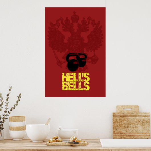 Hell's Bells - Kettlebell Poster (Keuken)