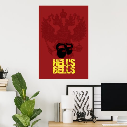 Hell's Bells - Poster de Kettlebell (Bureau à domicile)