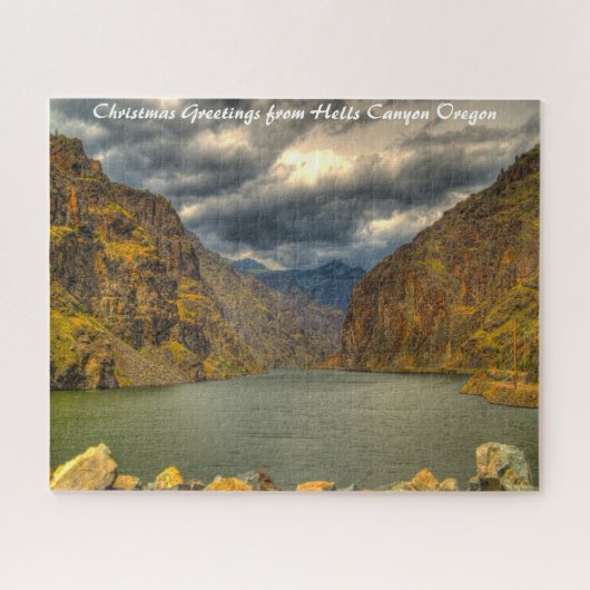 Hells Canyon Oregon. kerstcadeautjes Legpuzzel (Horizontaal)