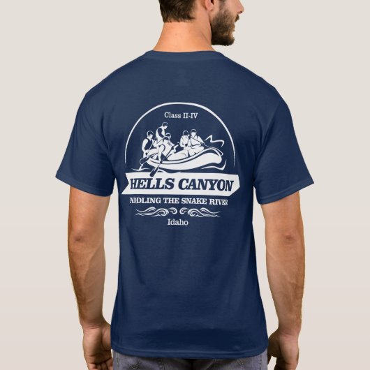 Hells Canyon (rafting2) T-shirt (Achterkant)