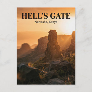Hell's Gate, Naivasha, Nakuru County Briefkaart