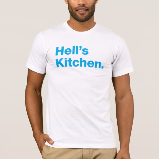 Hell's Kitchen (cyaan) T-shirt (Voorkant)