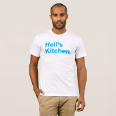 Hell's Kitchen (cyaan) T-shirt (Voorkant volledig)