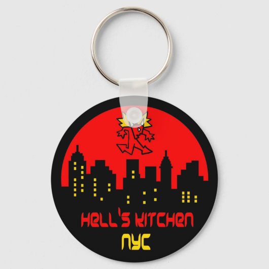 Hell's Kitchen Devil Logo Sleutelhanger (Voorkant)